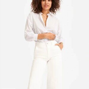 Everlane Wide Leg Crop in White
